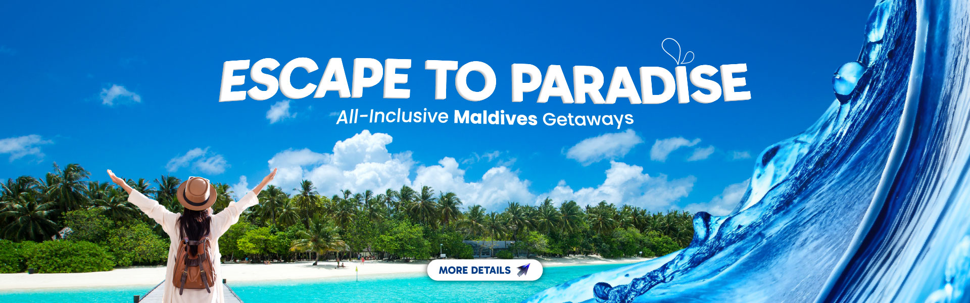 Maldives Banner With Button